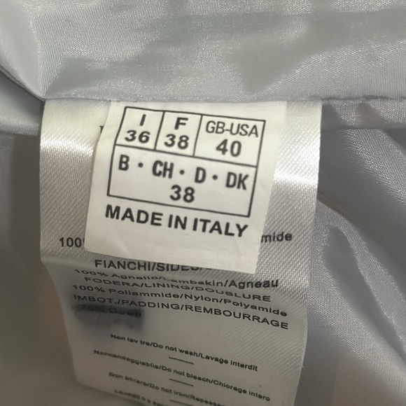 Emilio Pucci Firenze Colorful Abstract Nylon Bomber Jacket Winter Size I 36 US S - Picture 13 of 14